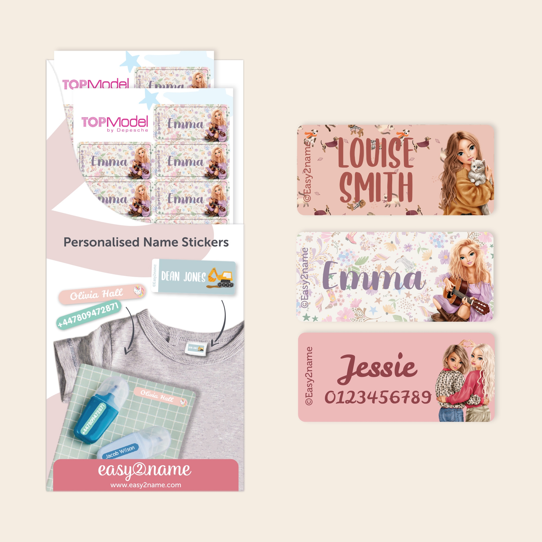 Clothing Stickers - Topmodel