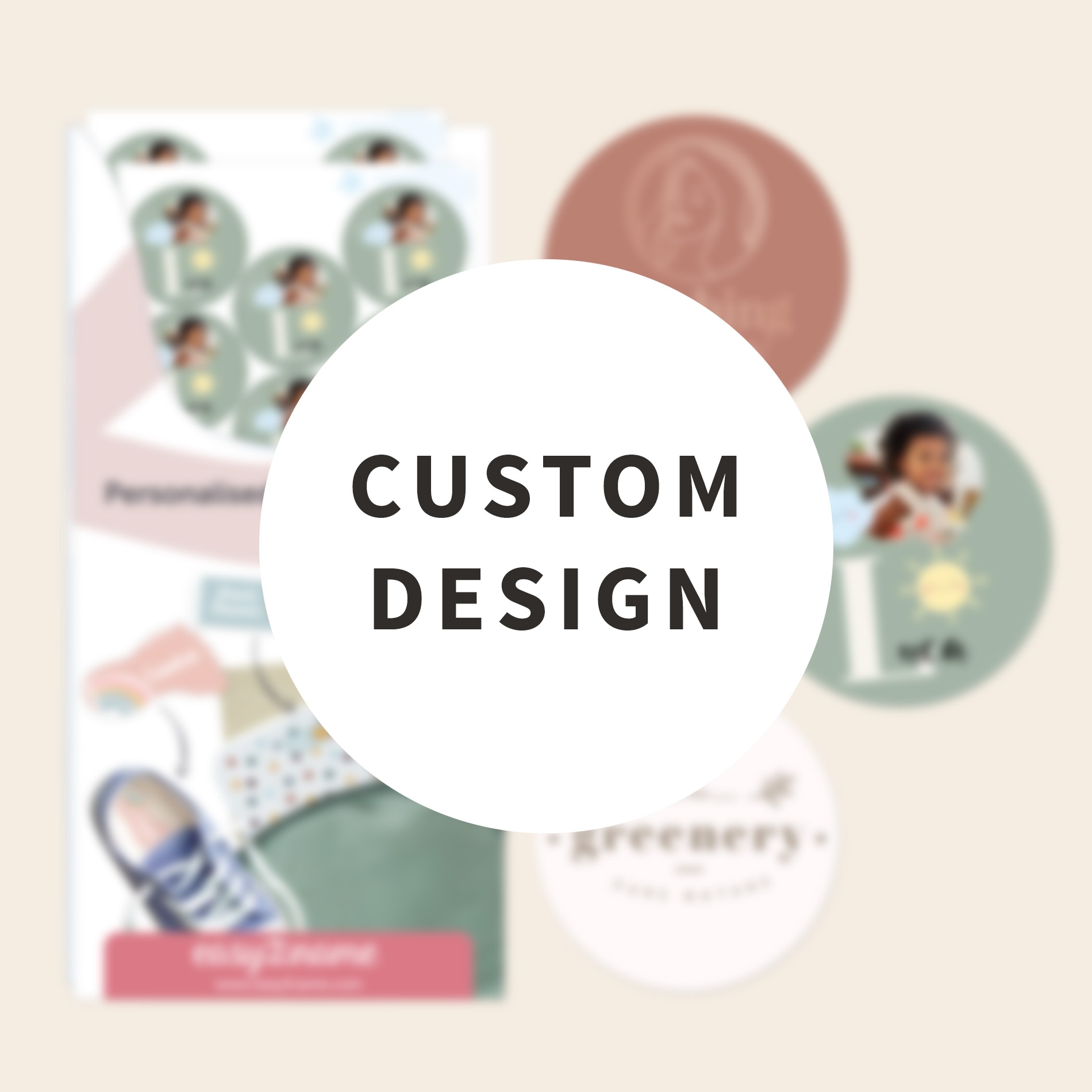 Design your own round stickers