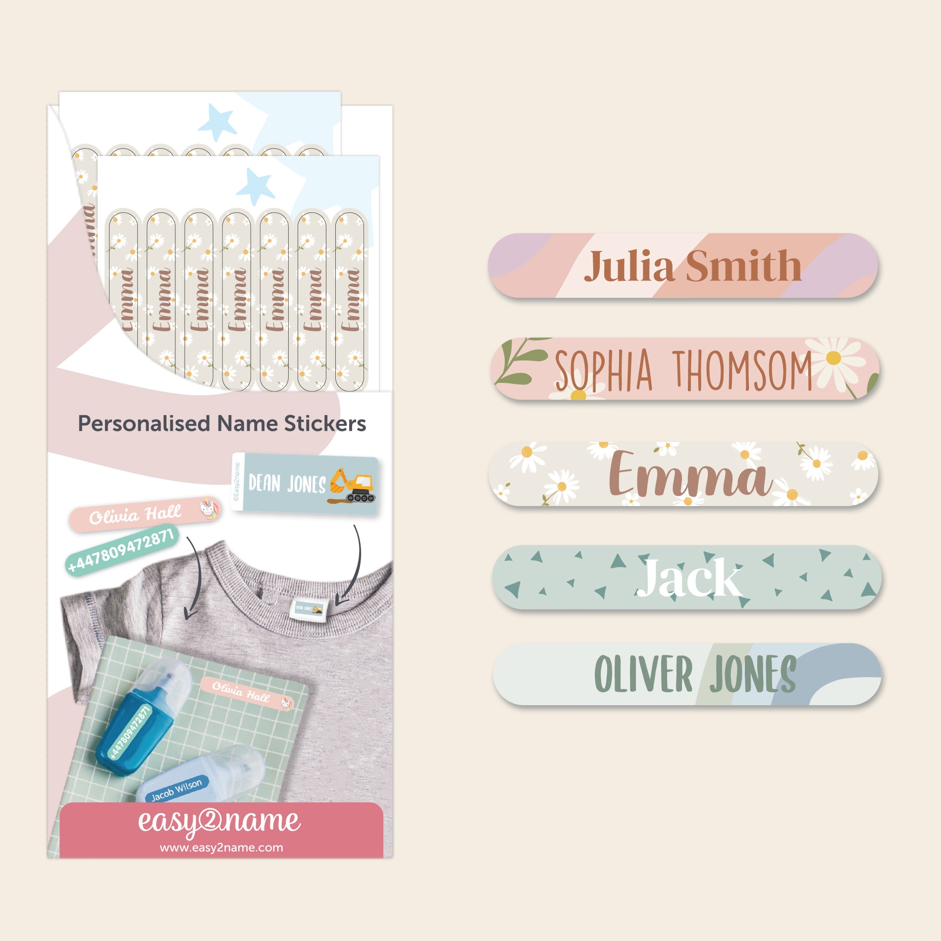Mini Name Stickers - Design