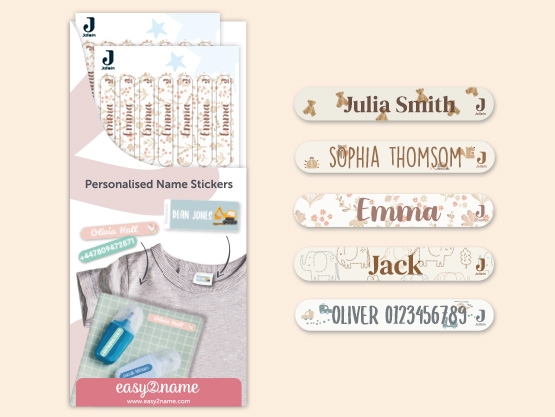 Small Name Stickers - Jollein