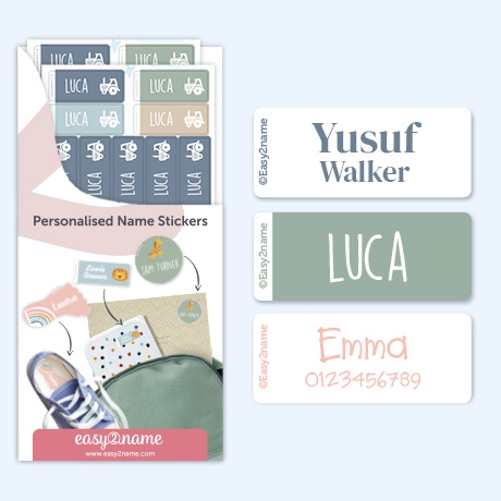 Large Name Labels – One Colour