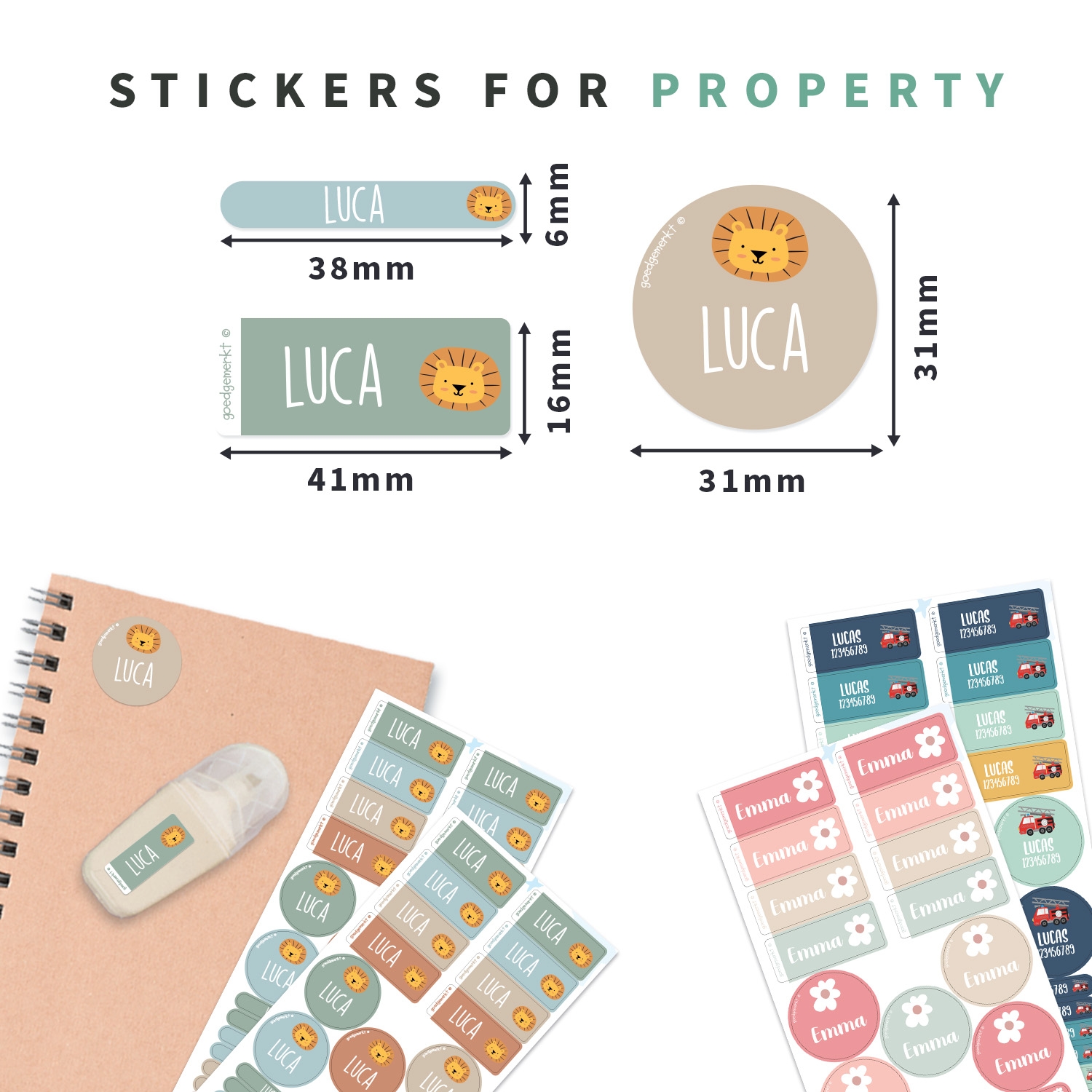 Name Sticker Value Set - Theme