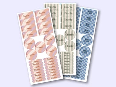 Name Sticker Advantage Set - Design