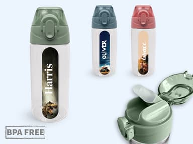 Drinking Bottle With Name - Real World