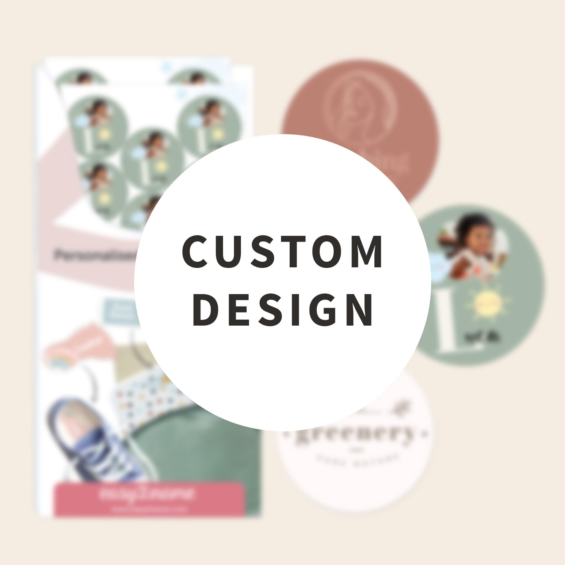 Design your own round stickers