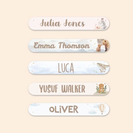 Mini Watercolour Name Stickers