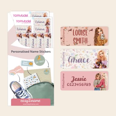 Small Name Stickers - Topmodel