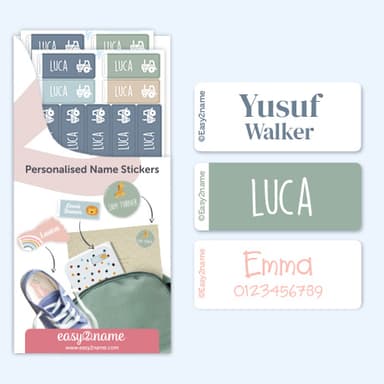 Large Name Labels – One Colour