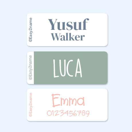 Large Stick On Name Labels (for Equipment) – one colour