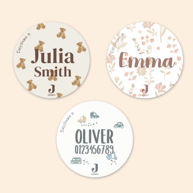 Round Name Stickers - Jollein
