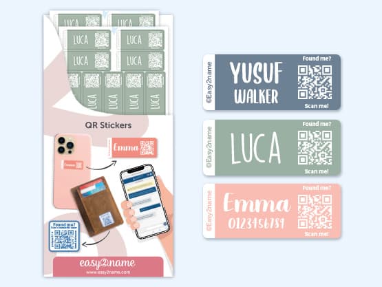 QR-Name Stickers