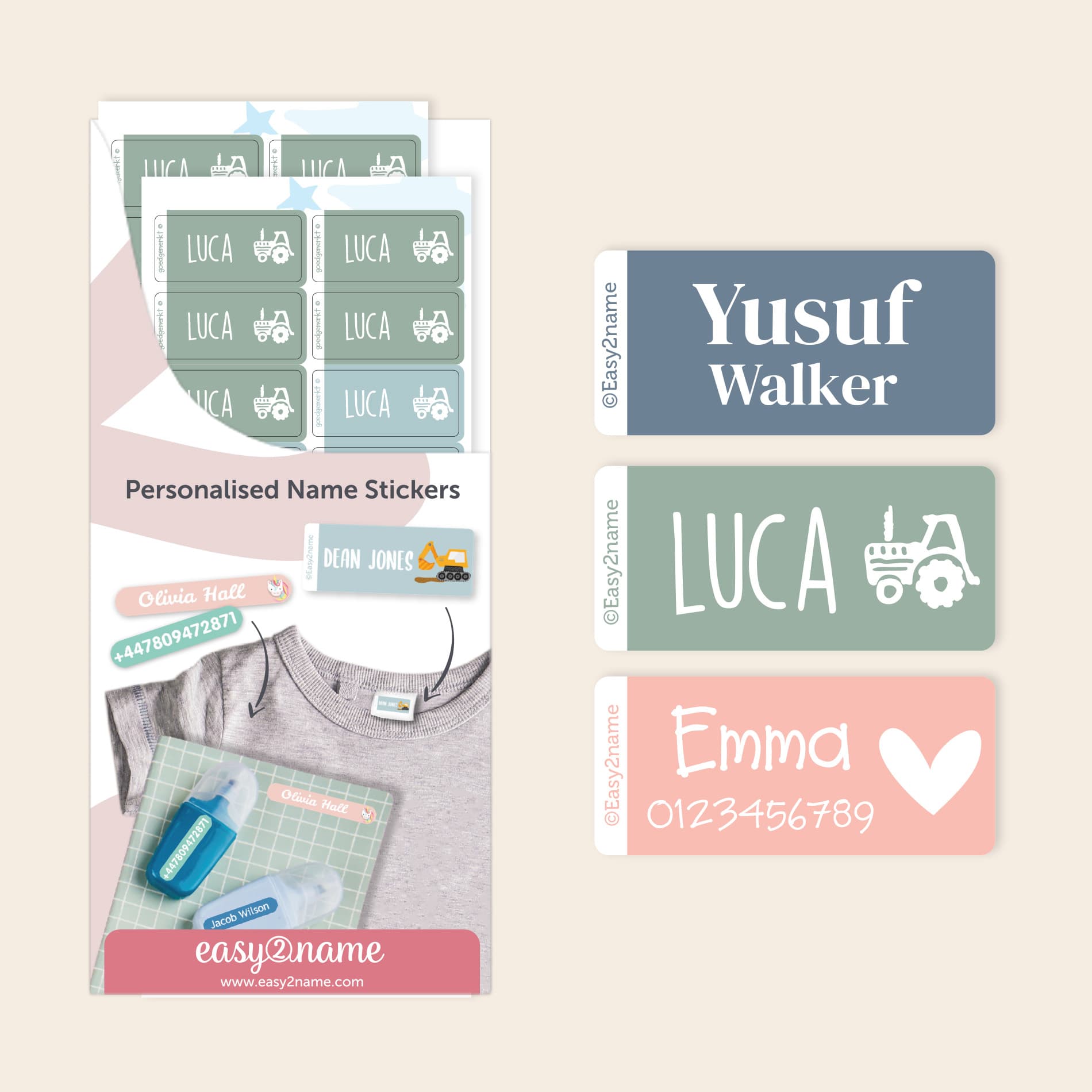 Clothing Stickers - Multi Colour
