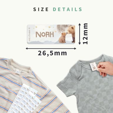 Watercolour clothing stickers