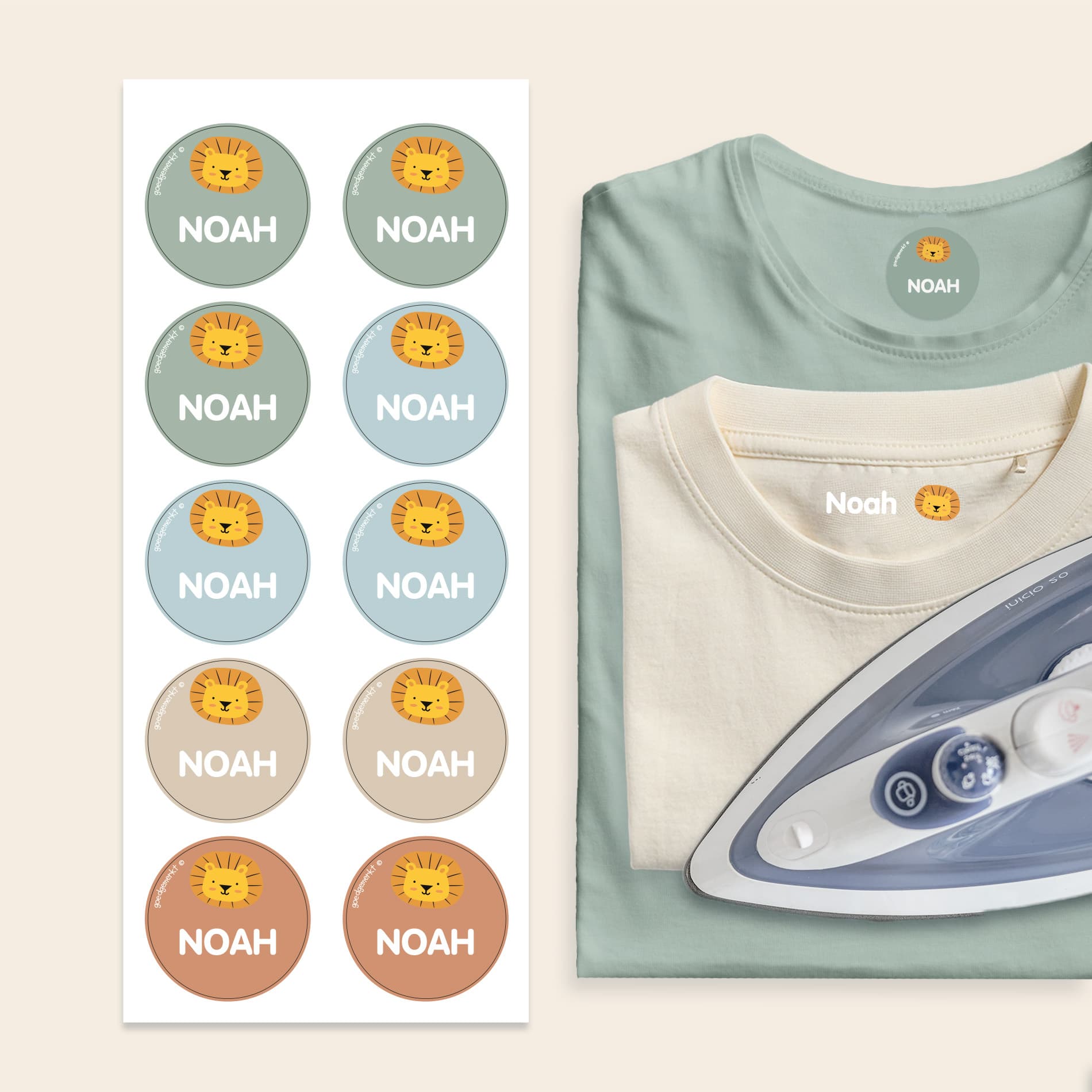 Range of Iron-on Name Labels for Clothing