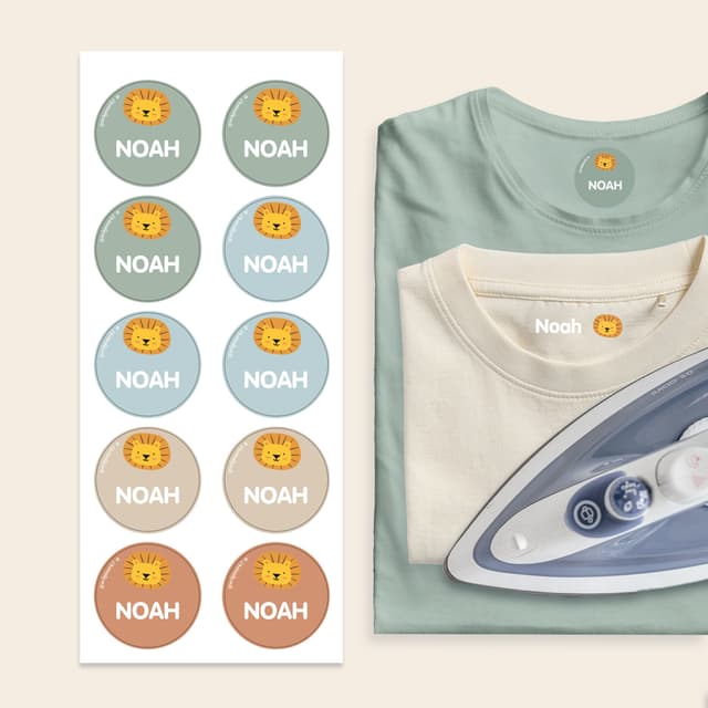 Range of Iron-on Name Labels for Clothing