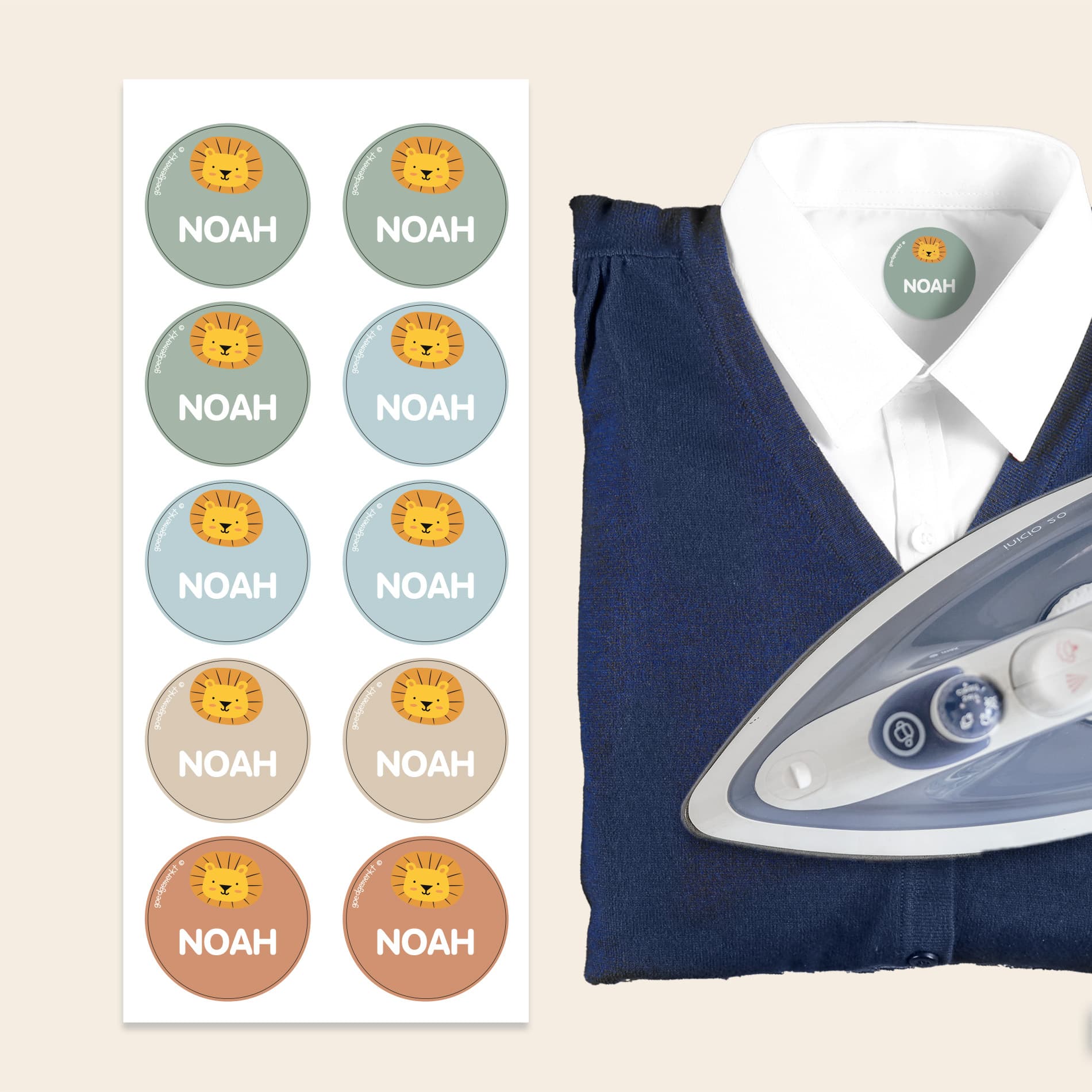 Range of Iron-on Name Labels for Clothing