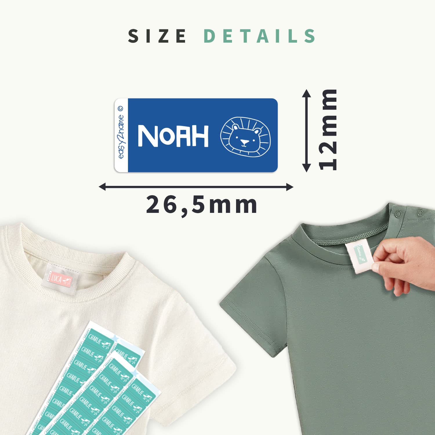 Clothing Stickers - One Colour