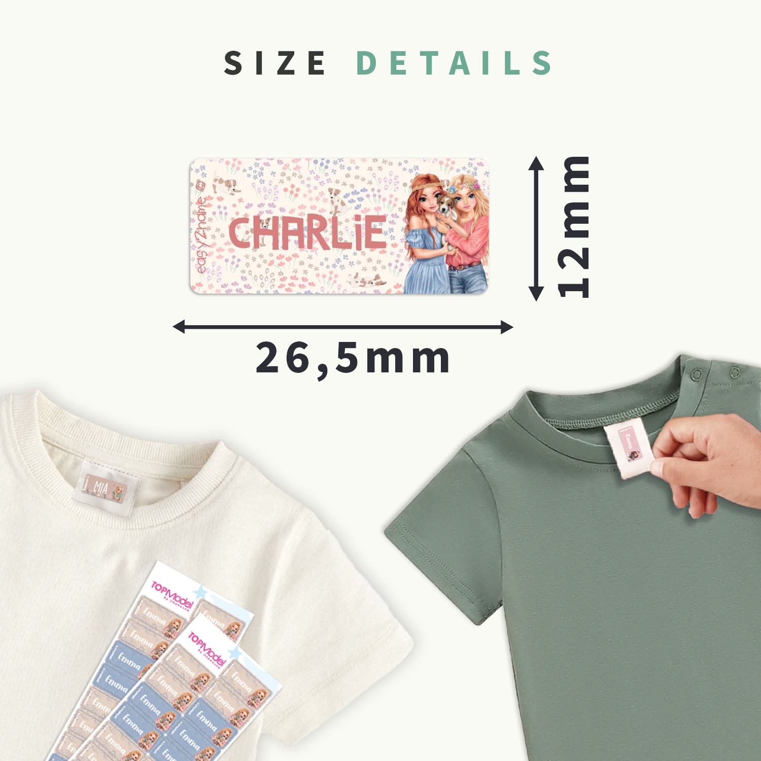Clothing Stickers - Topmodel
