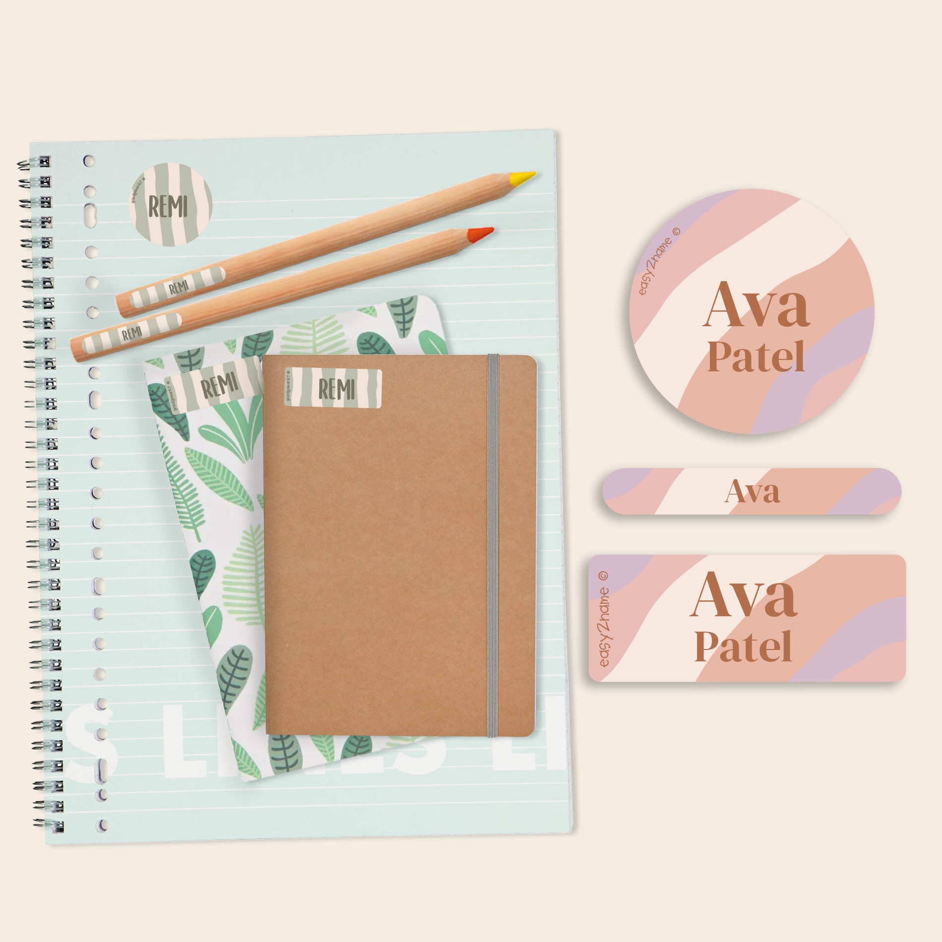 Name Sticker Value Set - Design