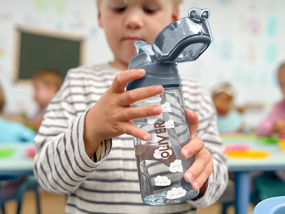 Water bottle with Name and Design
