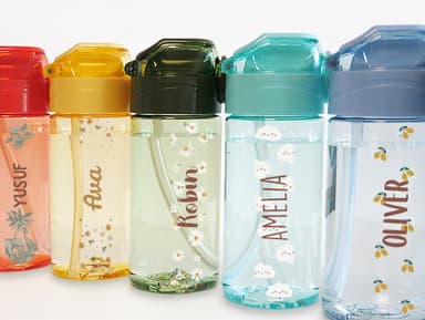 Water bottle with Name and Design