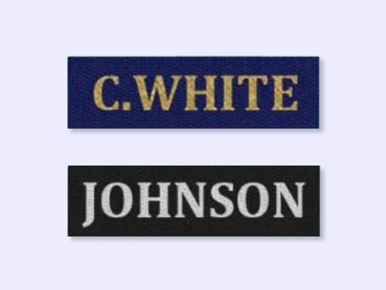 Sew-on ID tags - 1 inch