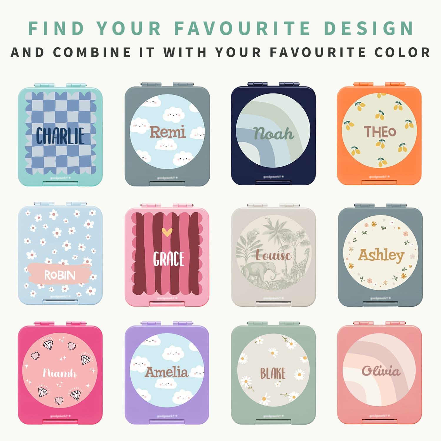 Lunchbox with Name and Design