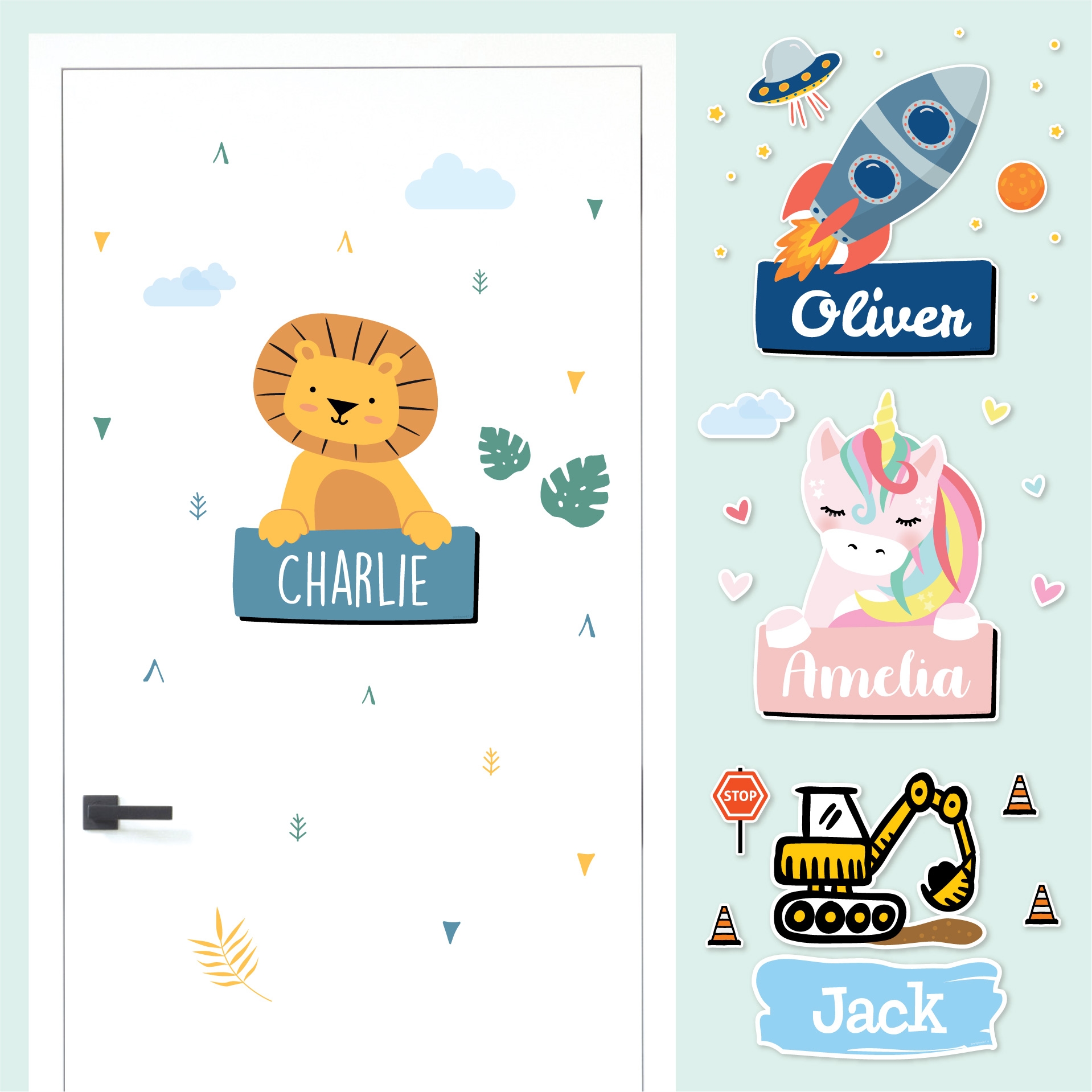 Theme Door Stickers