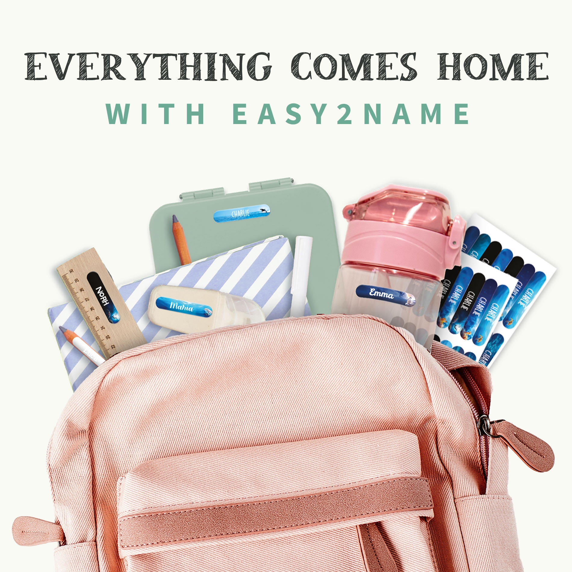 Mini Name Stickers - Real World