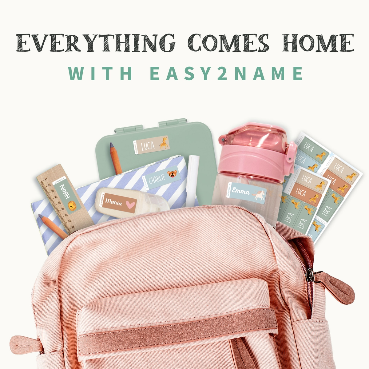 Small Name Stickers - Theme