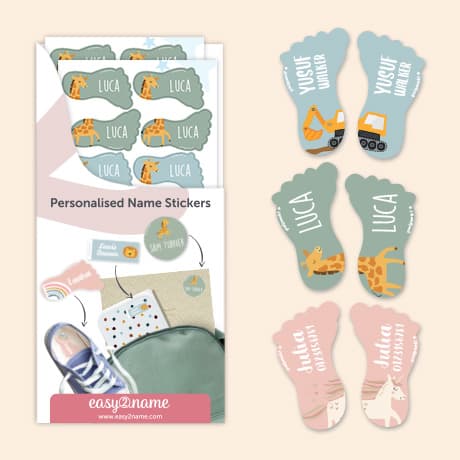 Themed Shoe Labels