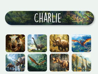 Mini Realistic Name Stickers