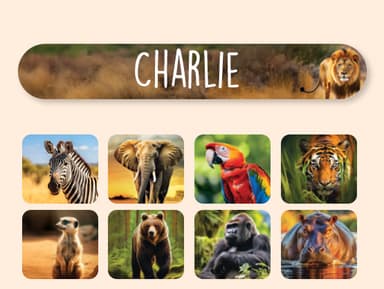 Mini Realistic Name Stickers