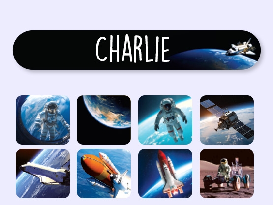 Mini Realistic Name Stickers