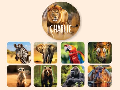 Round Realistic Name Stickers