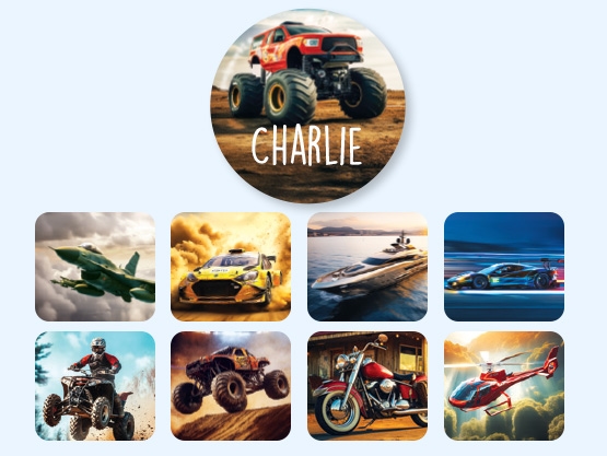 Round Realistic Name Stickers