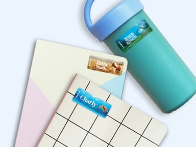 Large Real World Name Stickers