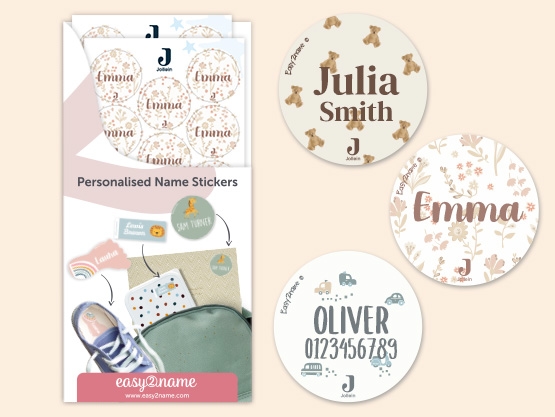 Round Name Stickers - Jollein