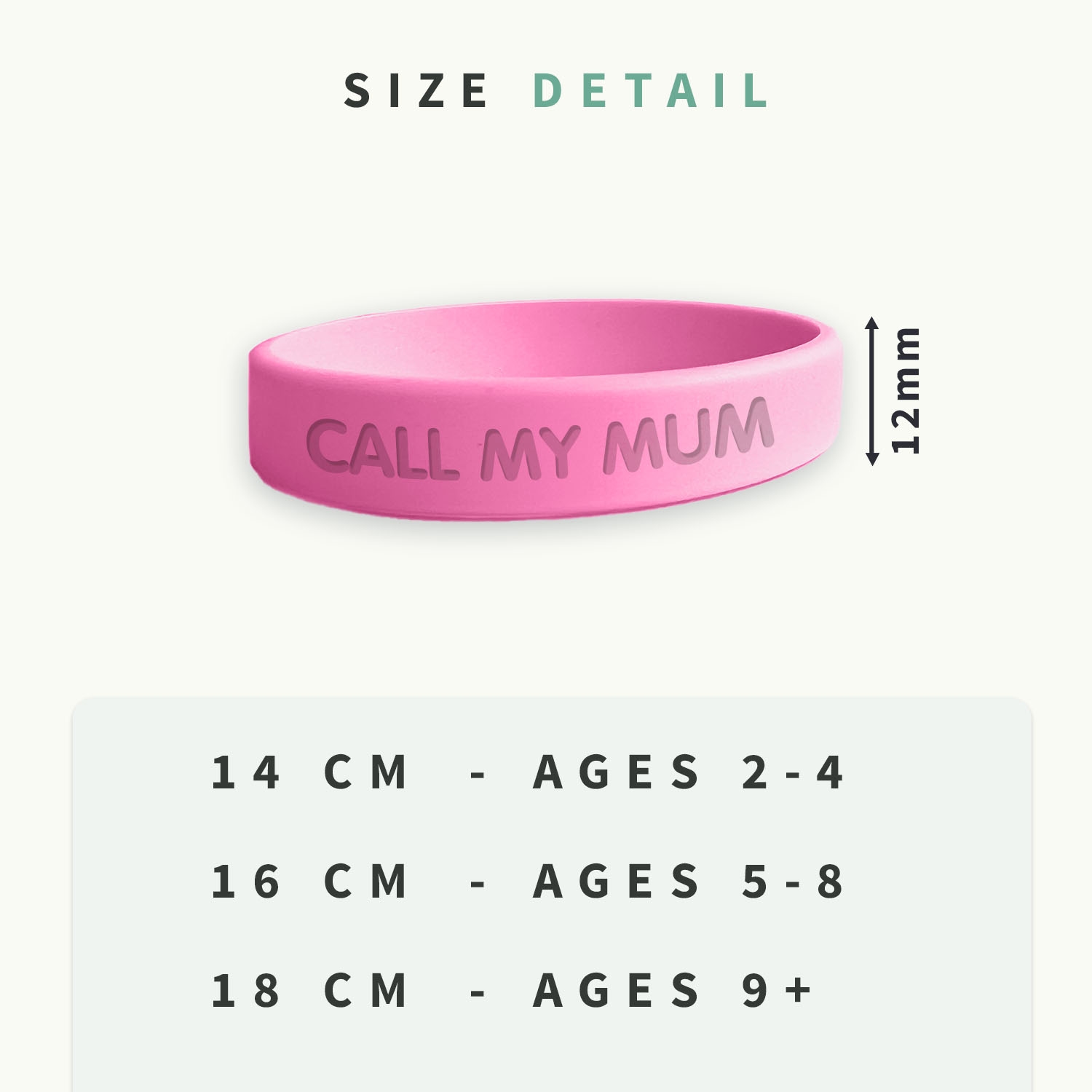 SOS ID Bracelet - Glow in the dark