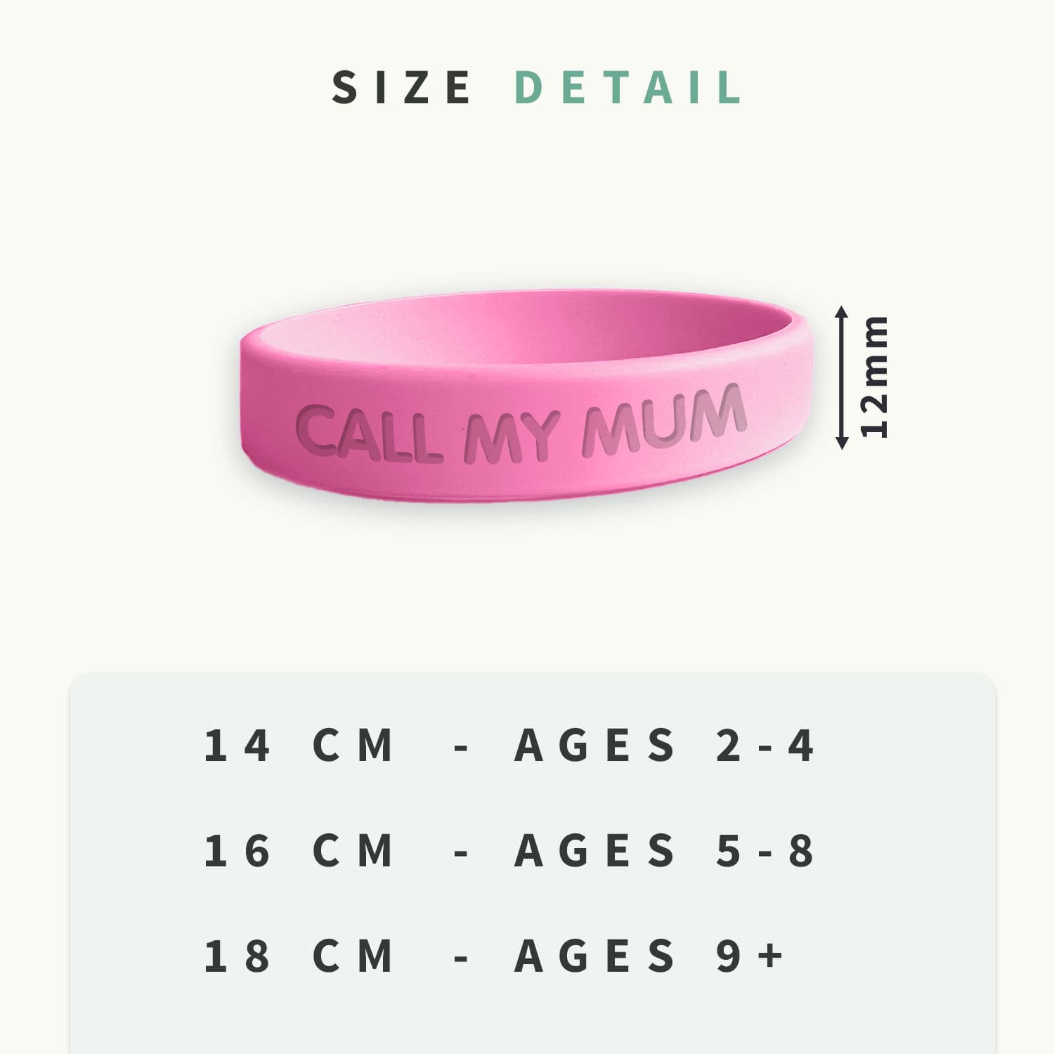 SOS ID Bracelet - Glow in the dark