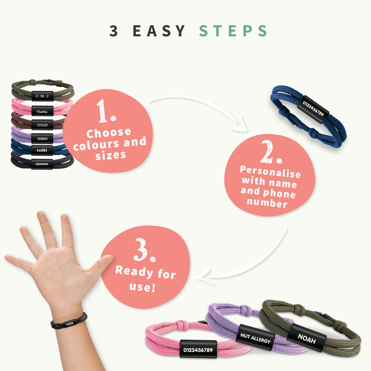 Personalised Wristband – Luxury