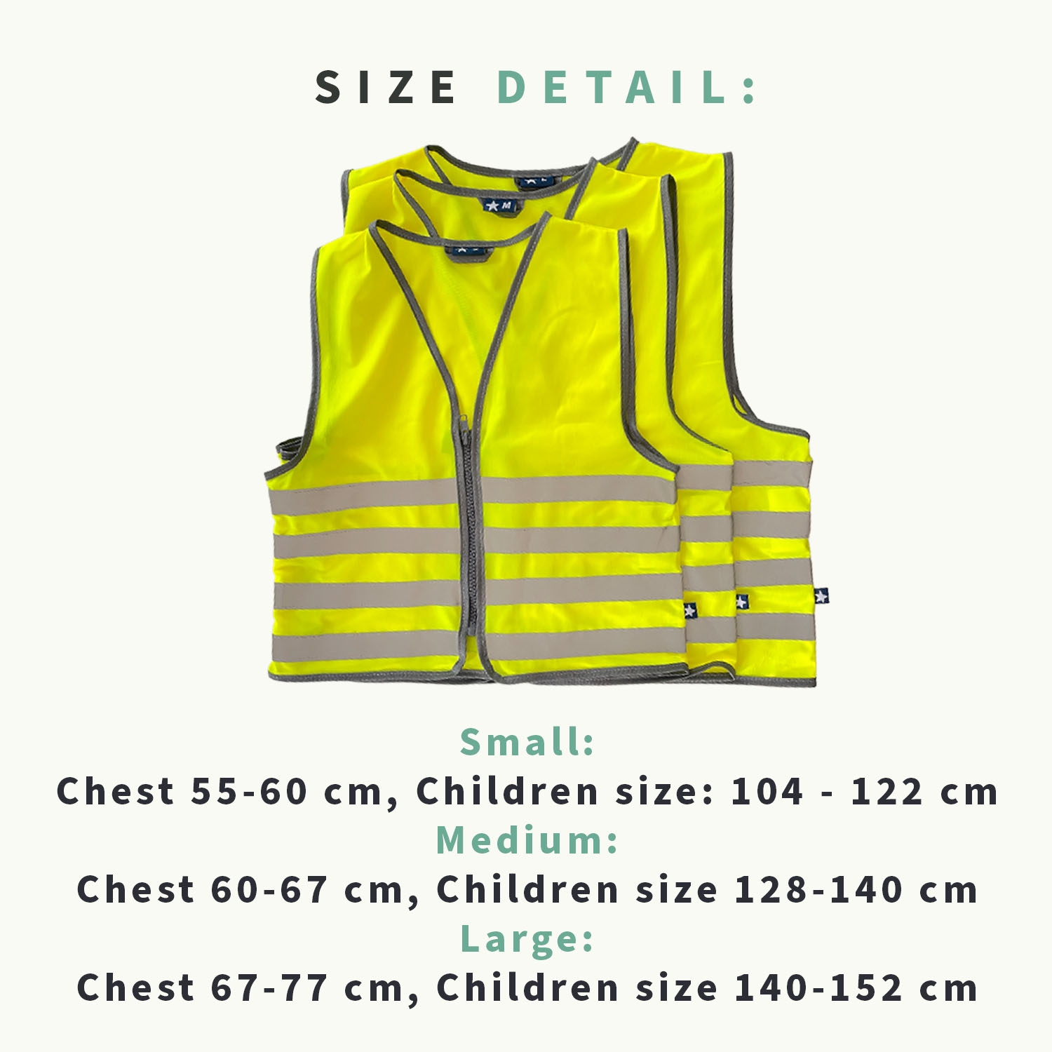 Fluorescent Safety Vest Child With Name - Basic