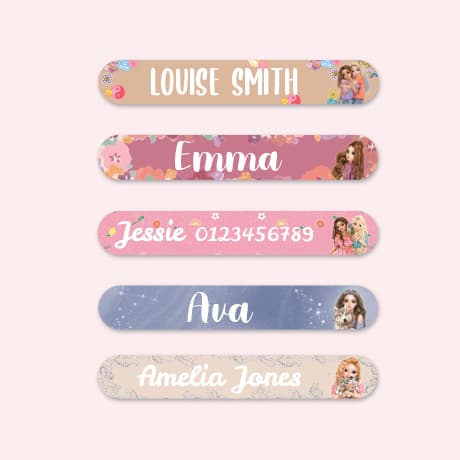 Topmodel Small Name label