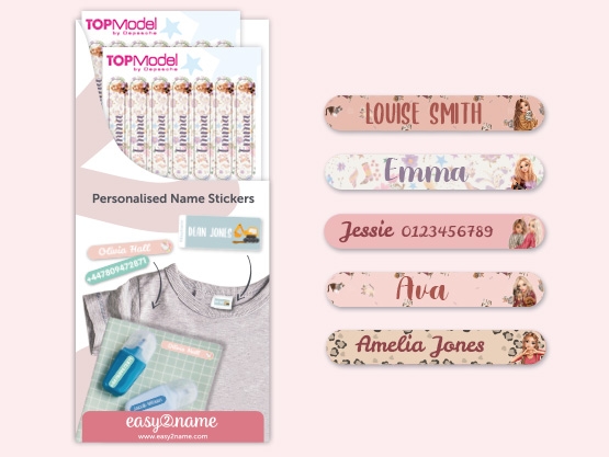 Small Name Labels - Topmodel
