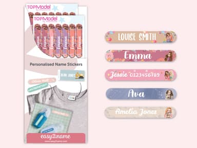 Topmodel Small Name label