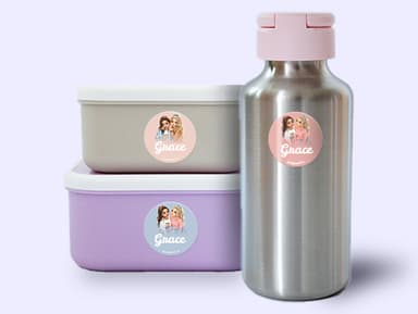 Topmodel Round name labels