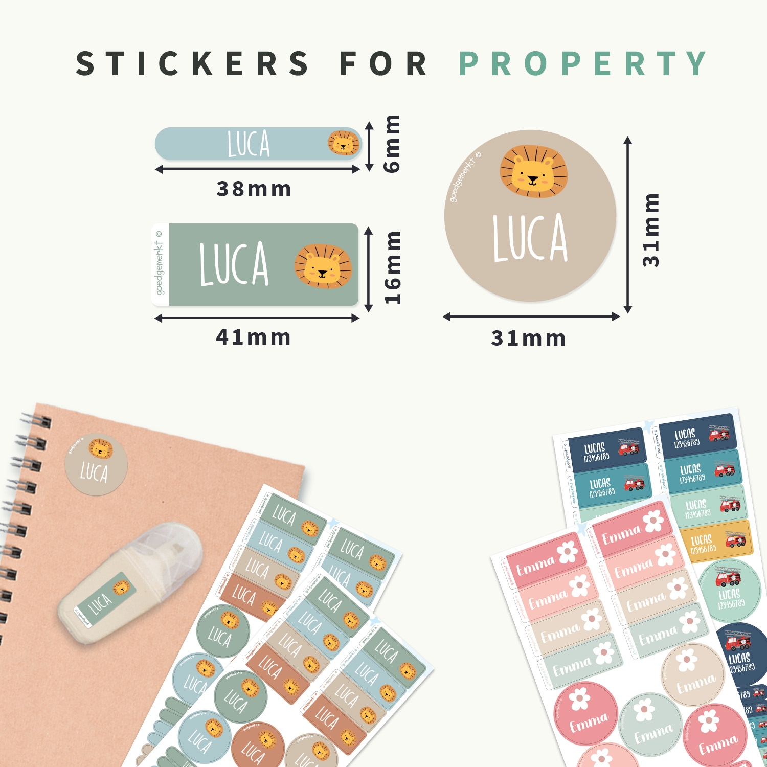 Name Sticker Value Set - Theme