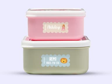 Wave Themed Name Stickers