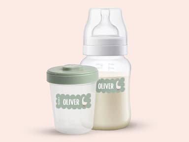 Wave Themed Name Stickers