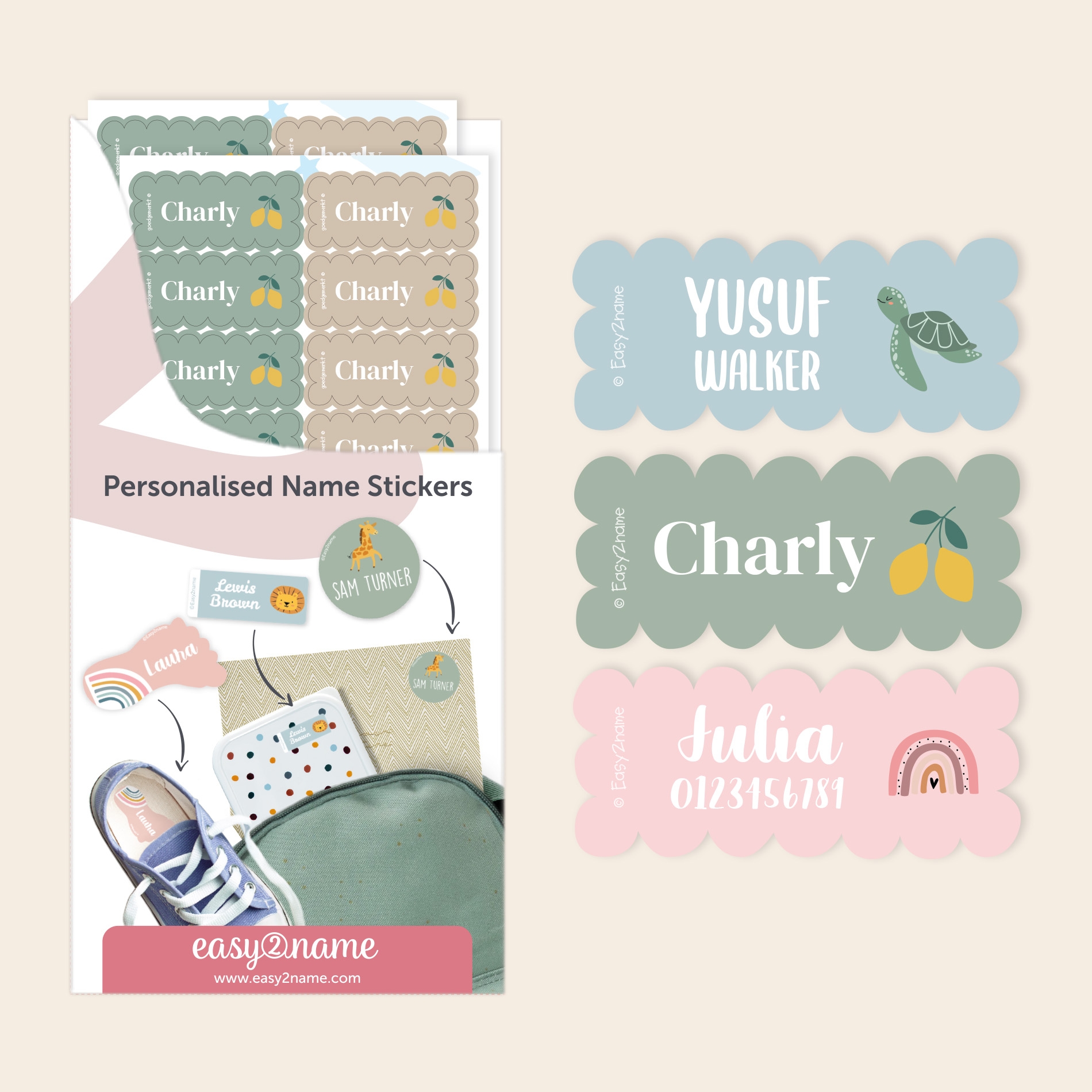 Wave Name Stickers - Theme